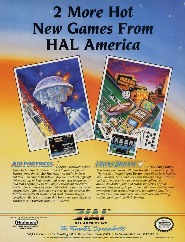 Air Fortress Magazine Advertisement (Magazine Advertisements): GamePro (United States), Issue 001 (May-June 1989)