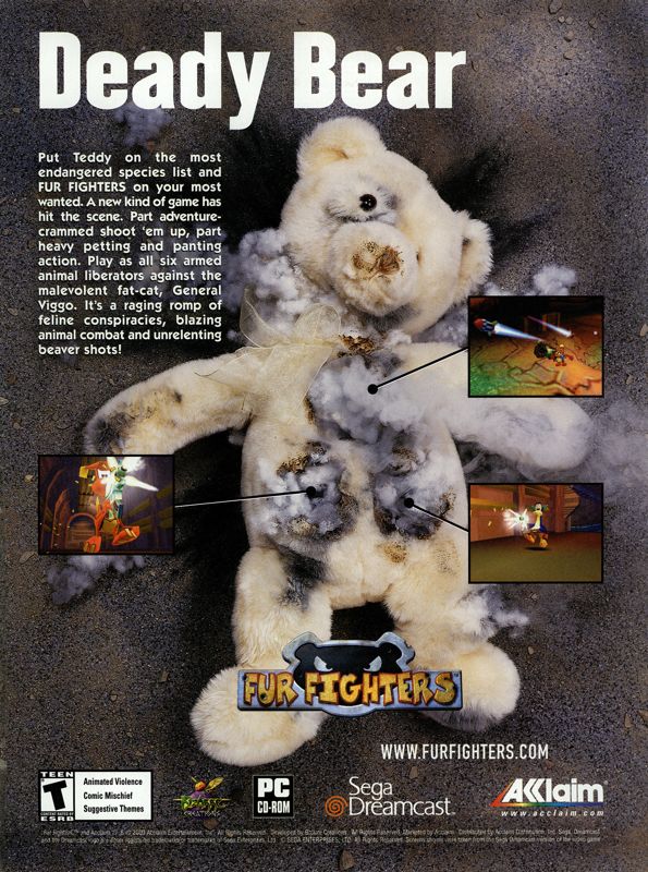 Fur Fighters Magazine Advertisement (Magazine Advertisements): NextGen (United States), Issue #65 (May 2000)