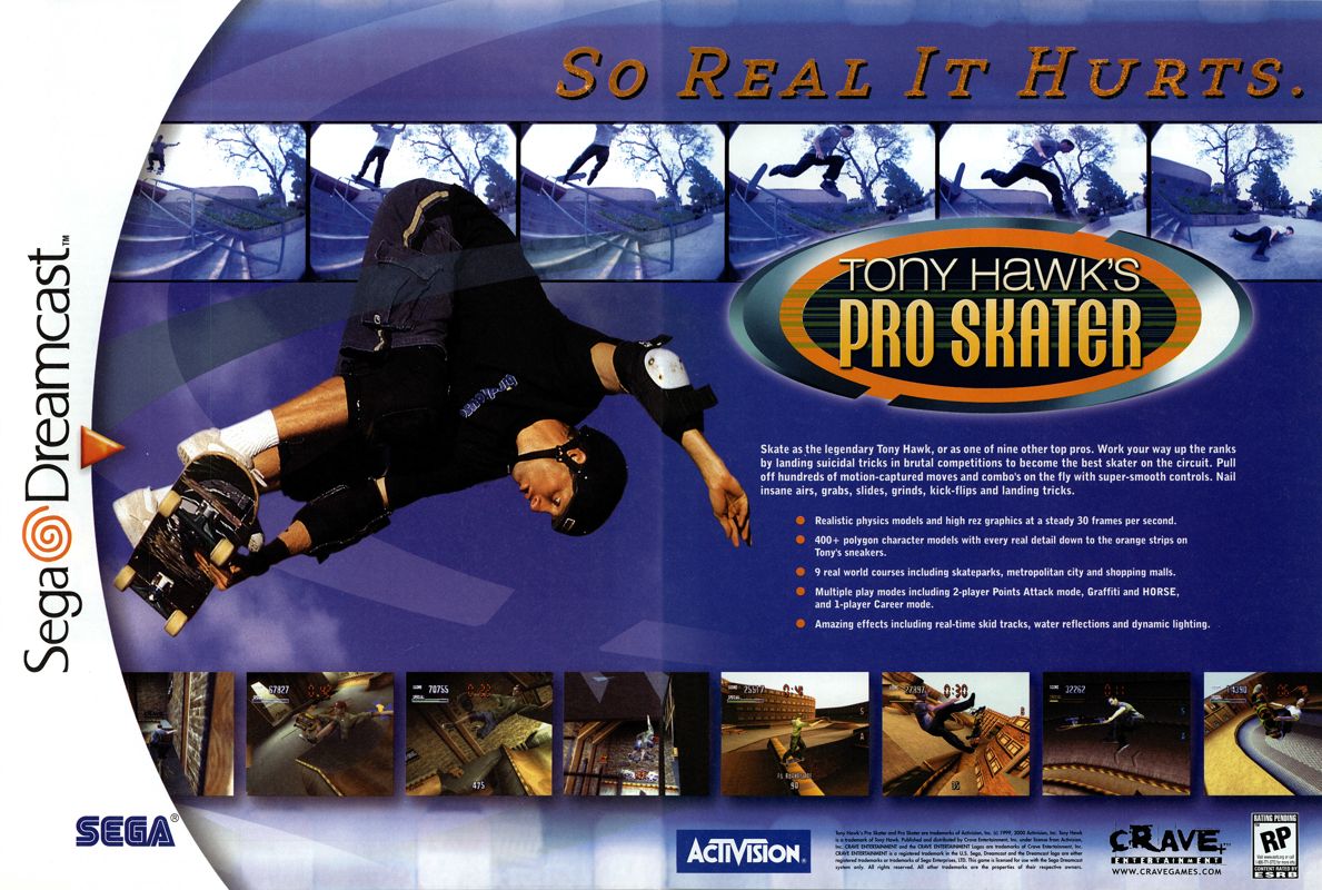Tony Hawk's Pro Skater Magazine Advertisement (Magazine Advertisements): NextGen (United States), Issue #65 (May 2000)