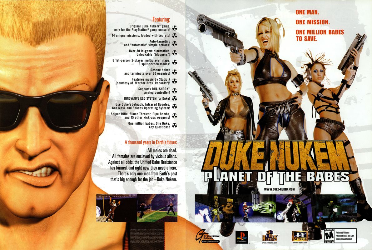 Duke Nukem: Land of the Babes Magazine Advertisement (Magazine Advertisements): NextGen (United States), Issue #65 (May 2000)