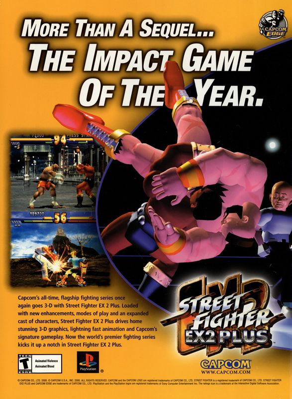 Street Fighter EX2 Plus Magazine Advertisement (Magazine Advertisements): NextGen (United States), Issue #65 (May 2000)
