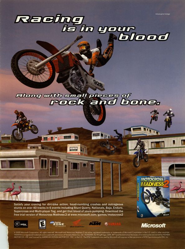 Motocross Madness 2 Magazine Advertisement (Magazine Advertisements): NextGen (United States), Issue #66 (June 2000)