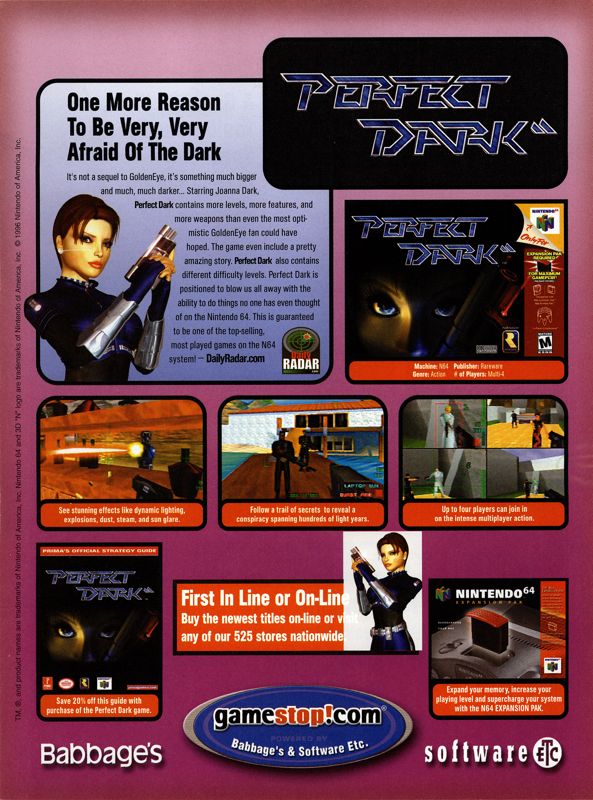 Perfect Dark Magazine Advertisement (Magazine Advertisements): NextGen (United States), Issue #66 (June 2000)