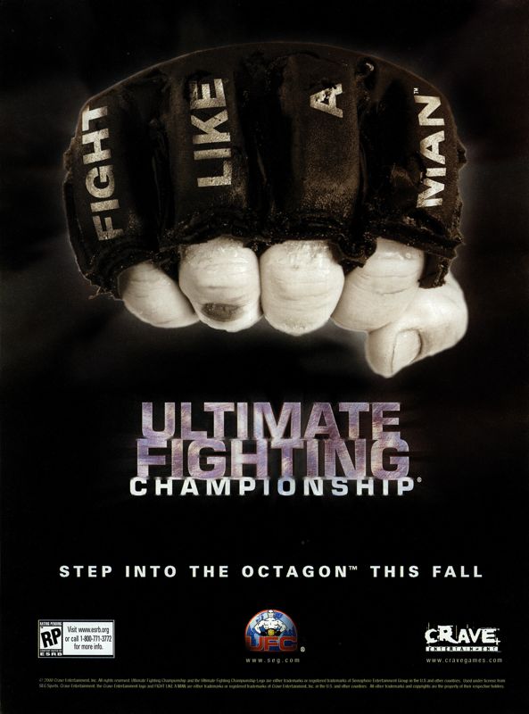 Ultimate Fighting Championship Magazine Advertisement (Magazine Advertisements): NextGen (United States), Issue #67 (July 2000)