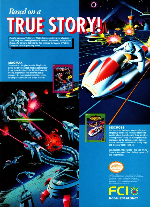 Seicross Magazine Advertisement (Magazine Advertisements): GamePro (United States), Issue 005 (December 1989)