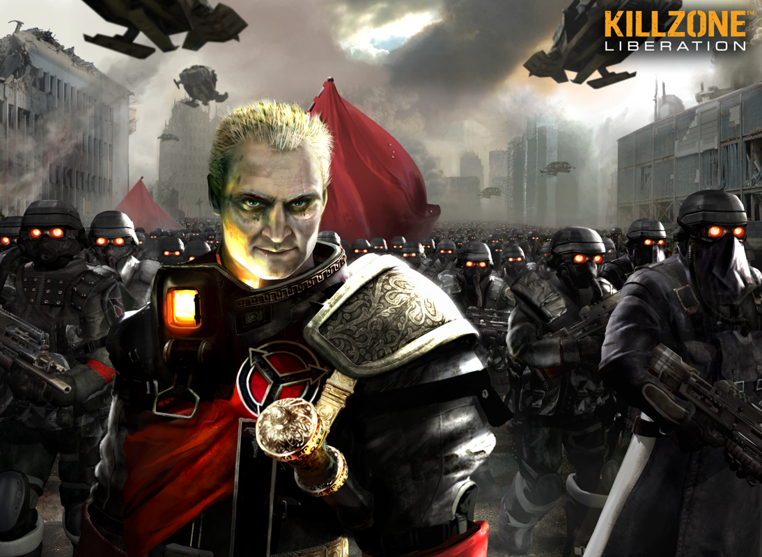 Killzone: Liberation Render (Killzone: Liberation Press Disc): Battlefield Double Spread (A3)