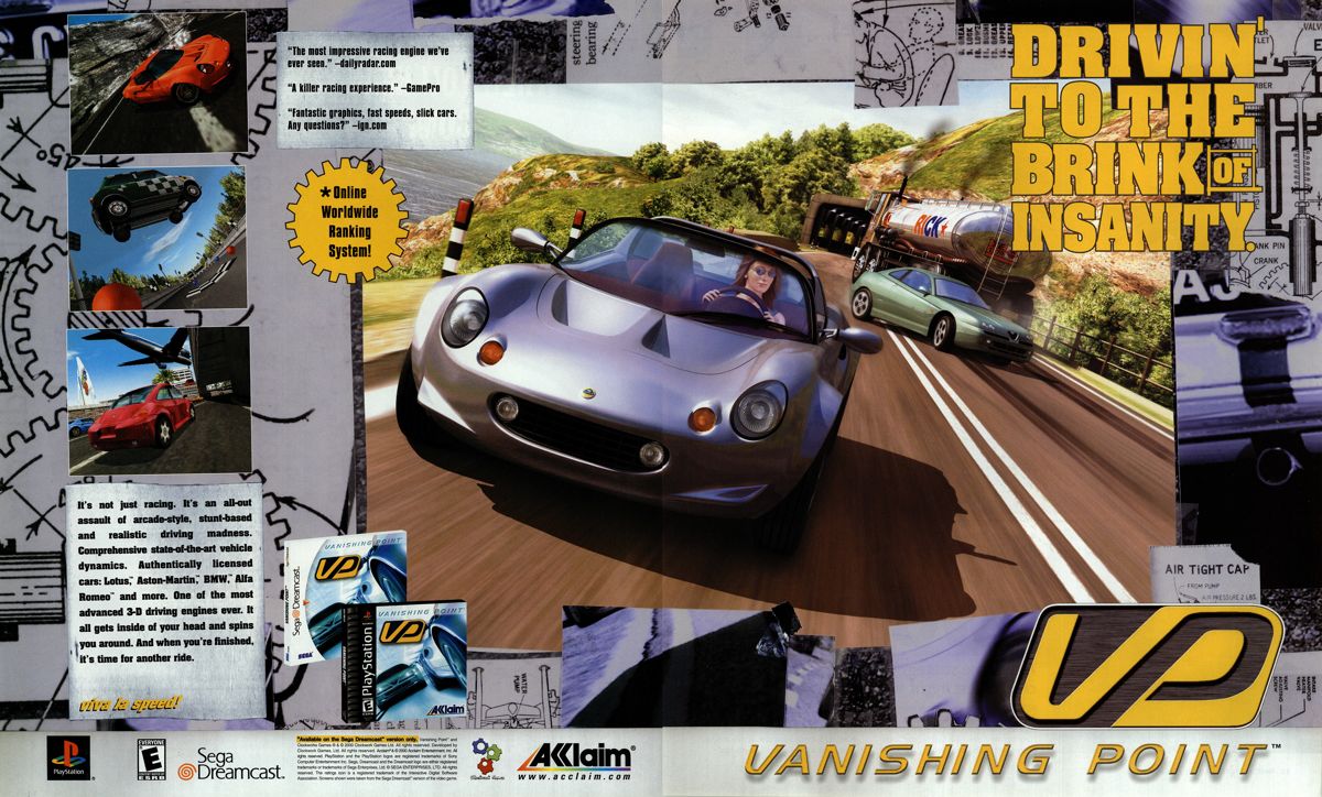 Vanishing Point Magazine Advertisement (Magazine Advertisements): NextGen (United States), Issue #70 (October 2000)
