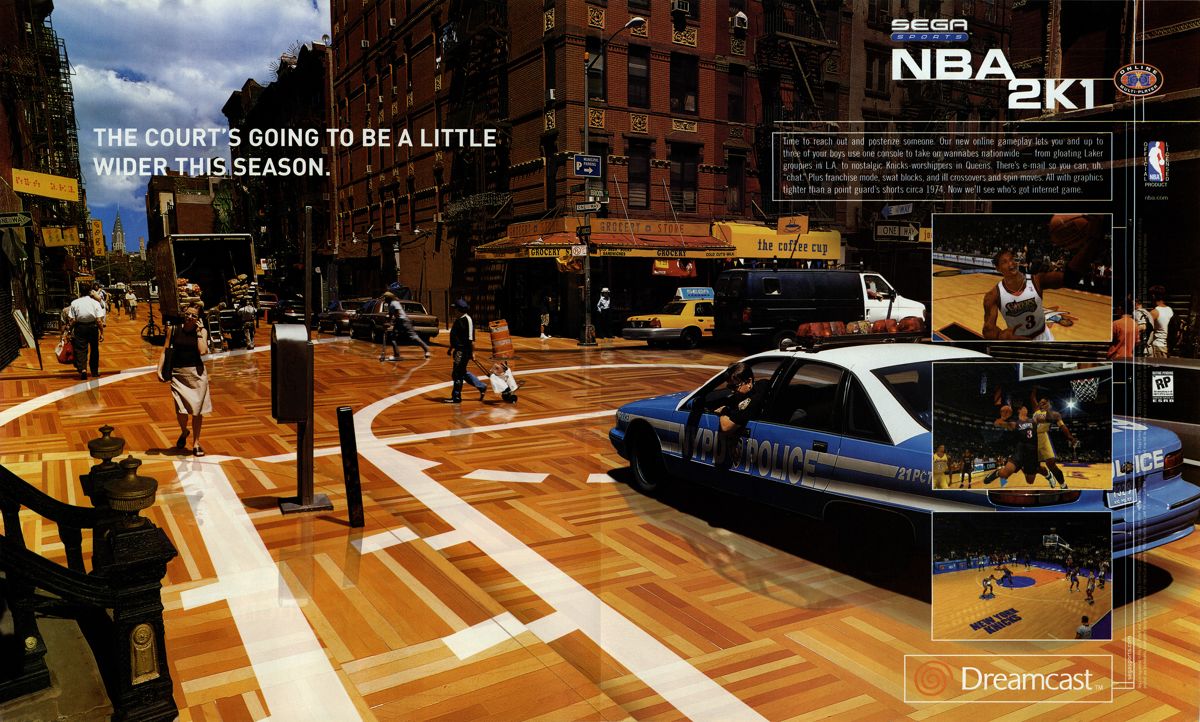 NBA 2K1 Magazine Advertisement (Magazine Advertisements): NextGen (United States), Issue #70 (October 2000)