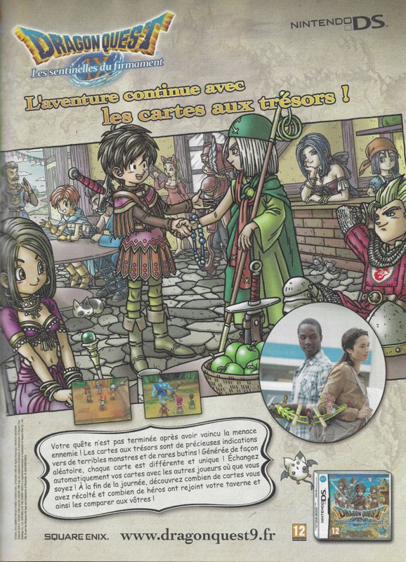 Dragon Quest IX: Sentinels of the Starry Skies Magazine Advertisement (Magazine Advertisements): Nintendo, le magazine officiel (France), Issue 93 (October 2010)