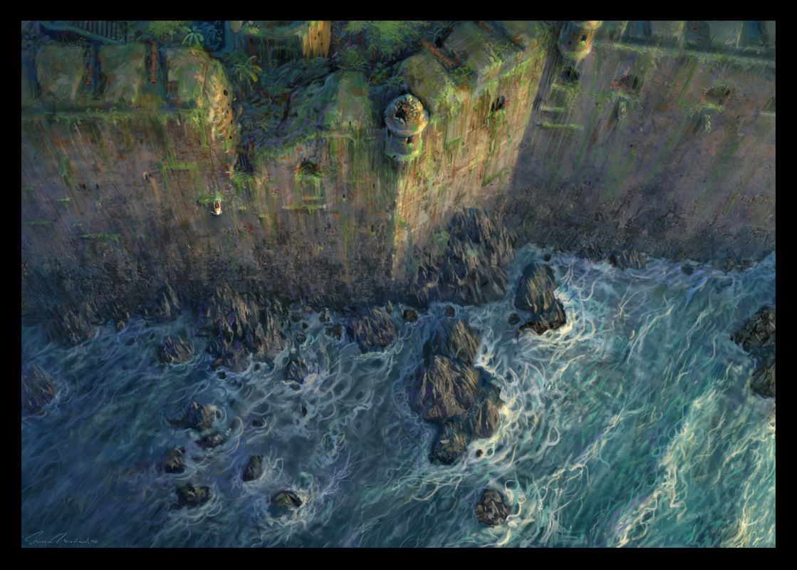 Uncharted: Drake's Fortune Concept Art (Uncharted: Drake's Fortune Press Disc): Fort cliffside water