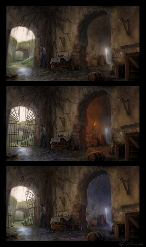 Uncharted: Drake's Fortune Concept Art (Uncharted: Drake's Fortune Press Disc): Outlook variation