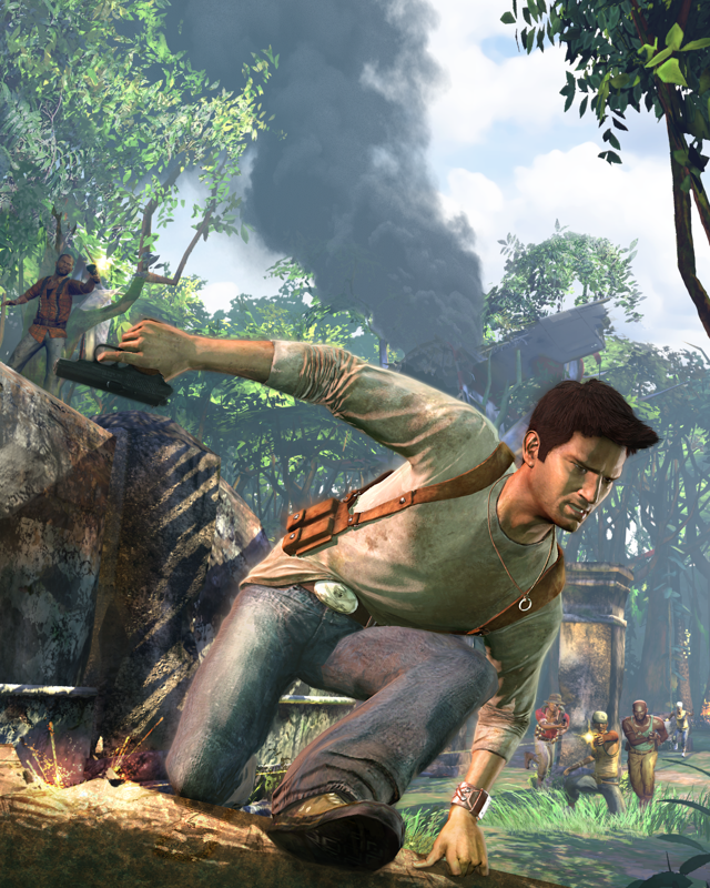 Uncharted: Drake's Fortune Render (Uncharted: Drake's Fortune Press Disc): Key Art 3 - SCEE Pursuit Jungle