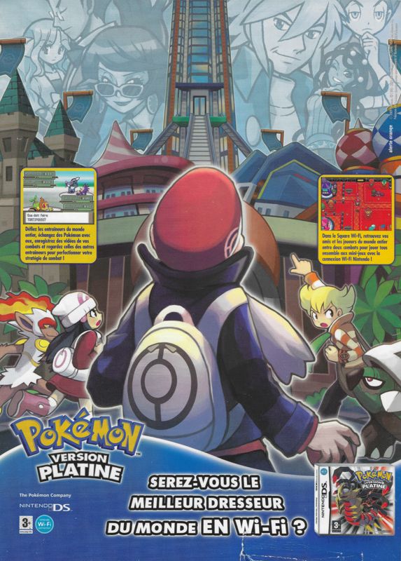 Pokémon Platinum Version Magazine Advertisement (Magazine Advertisements): Kids' Mania (France), Issue 2 (July/August 2009)
