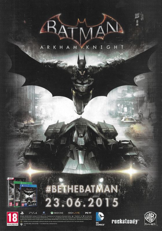 Batman: Arkham Knight Magazine Advertisement (Magazine Advertisements): Micromania News (France), Issue 56
