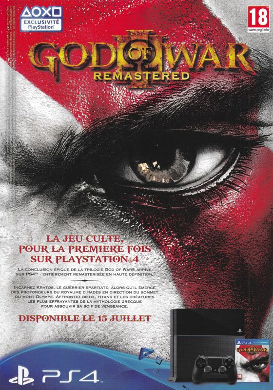 God of War III Magazine Advertisement (Magazine Advertisements): Micromania News (France), Issue 56