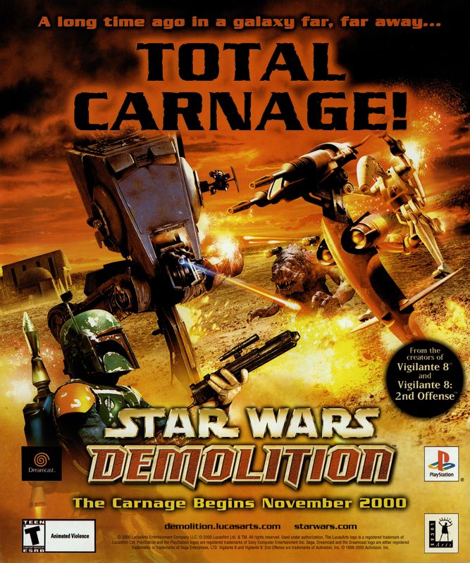 Star Wars: Demolition Magazine Advertisement (Magazine Advertisements): NextGen (United States), Issue #71 (November 2000)