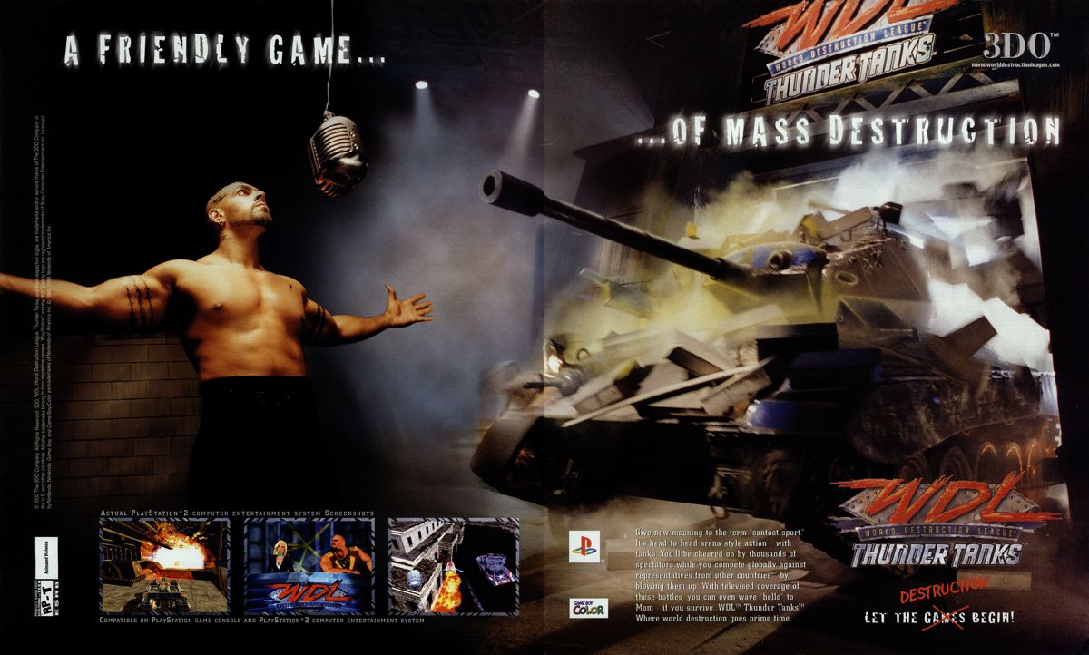 World Destruction League: Thunder Tanks Magazine Advertisement (Magazine Advertisements): NextGen (United States), Issue 71 (November 2000)