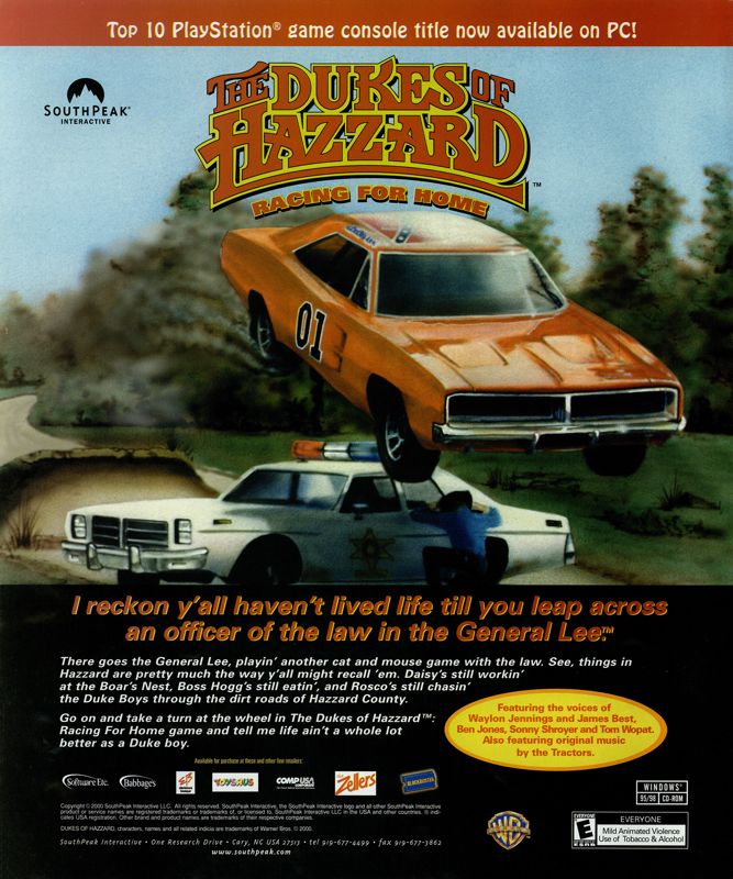 The Dukes of Hazzard: Racing for Home Magazine Advertisement (Magazine Advertisements): NextGen (United States), Issue 71 (November 2000)