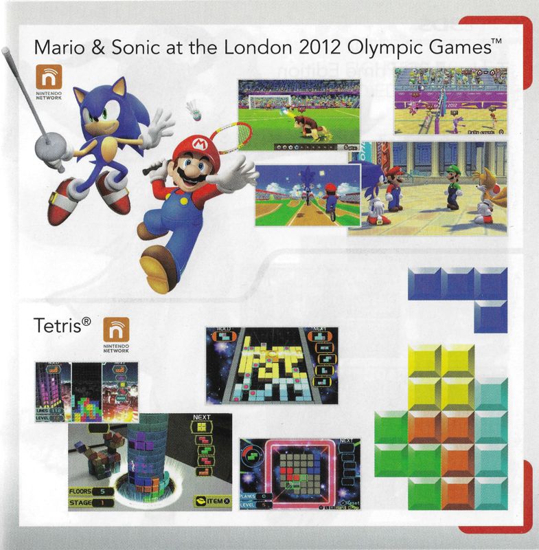 Tetris: Axis Catalogue (Catalogue Advertisements): Catalogue included with "Mario Tennis Open", EU Nintendo 3DS release