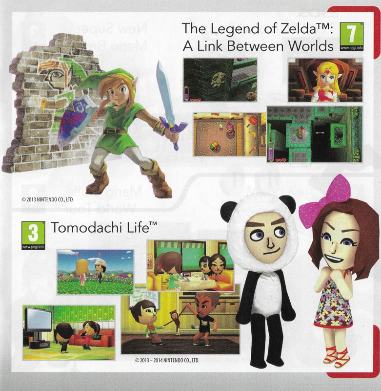 Tomodachi Life Catalogue (Catalogue Advertisements): Catalogue included with "Super Smash Bros. for Nintendo 3DS", EU Nintendo 3DS release
