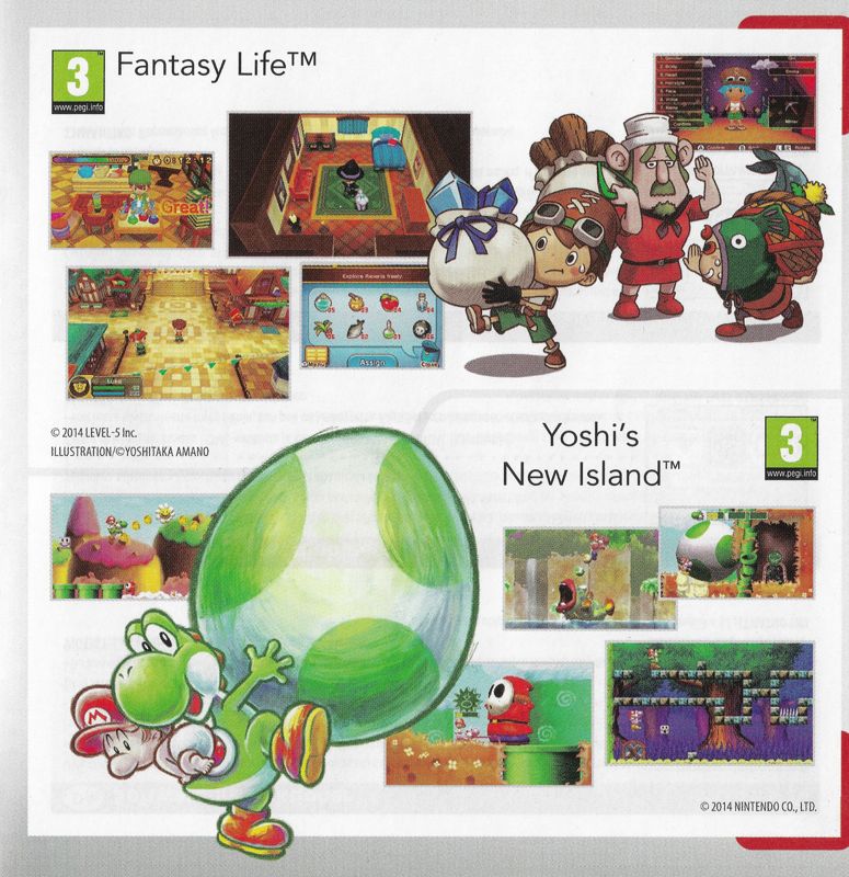 Fantasy Life Catalogue (Catalogue Advertisements): Catalogue included with "Super Smash Bros. for Nintendo 3DS", EU Nintendo 3DS release