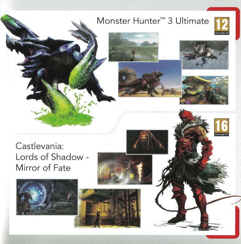 Monster Hunter 3: Ultimate Catalogue (Catalogue Advertisements): Catalogue included with "Mario & Luigi: Dream Team Bros.", EU Nintendo 3DS release