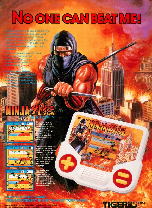 Ninja Gaiden Magazine Advertisement (Magazine Advertisements): GamePro (United States), Issue 007 (February 1990)