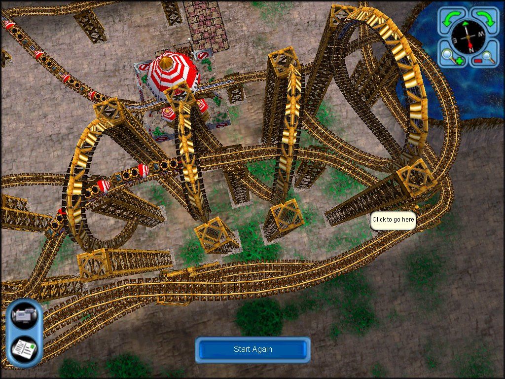 SimCoaster Screenshot (Electronic Arts UK Press Extranet, 2000-11-14): Zoom-out - middle
