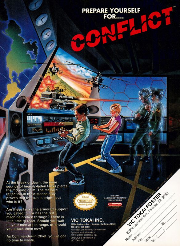 Conflict Magazine Advertisement (Magazine Advertisements): GamePro (United States), Issue 008 (March 1990)
