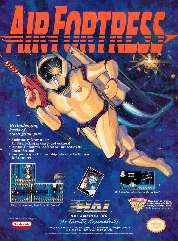 Air Fortress Magazine Advertisement (Magazine Advertisements): GamePro (United States), Issue 009 (April 1990)
