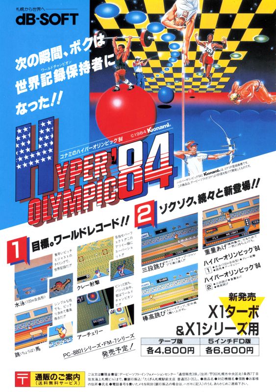 Hyper Sports Magazine Advertisement (Magazine Advertisements): LOGiN (Japan), March 1985 Page 52