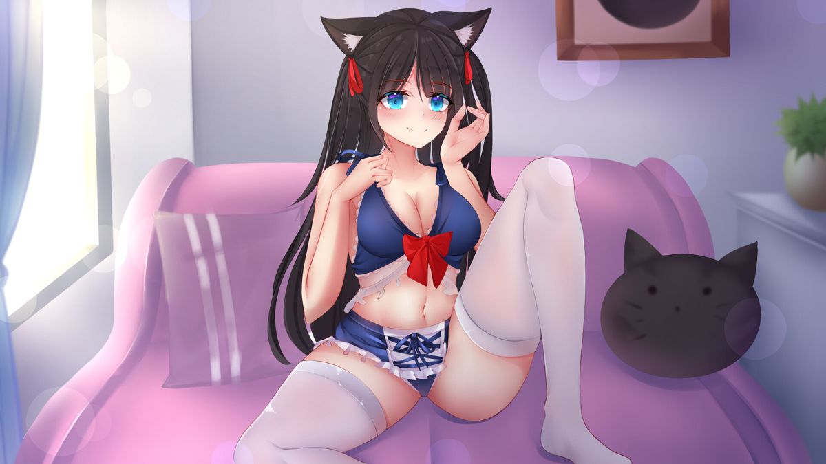 Kawaii Neko Girls: 18+ Content Screenshot (Steam)