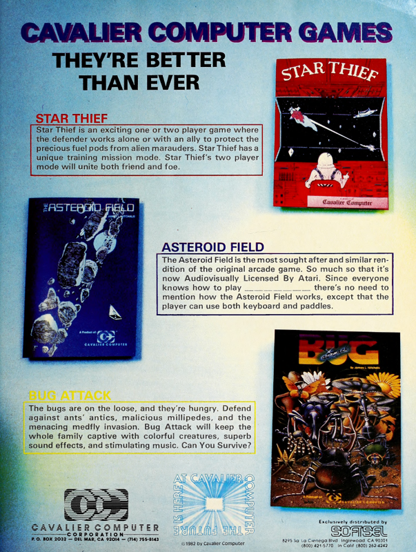 Star Thief Magazine Advertisement (Magazine Advertisements): Softalk (U.S.A.), Volume 2 Number 8 (April 1982)