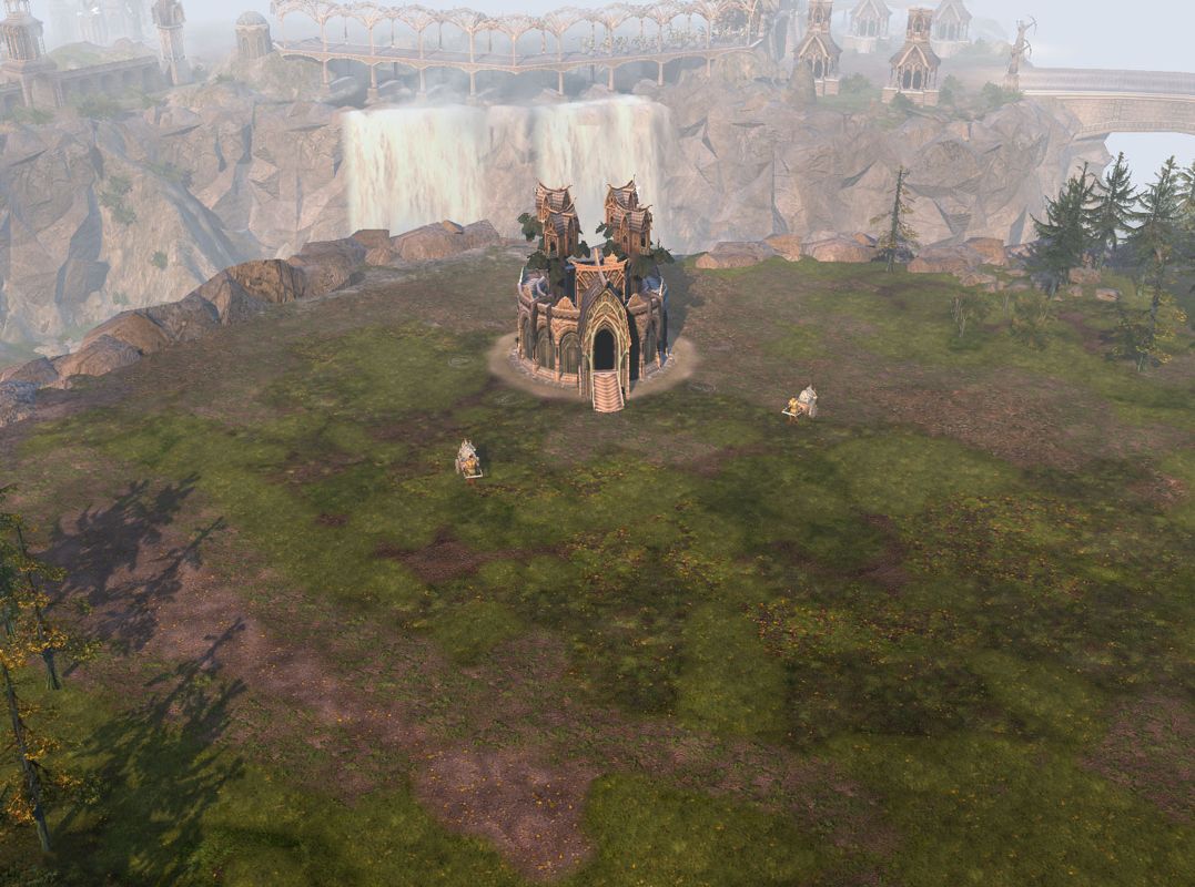 The Lord of the Rings: The Battle for Middle-earth II Screenshot (Electronic Arts UK Press Extranet, 2005-11-17): Elven fort - stage 1