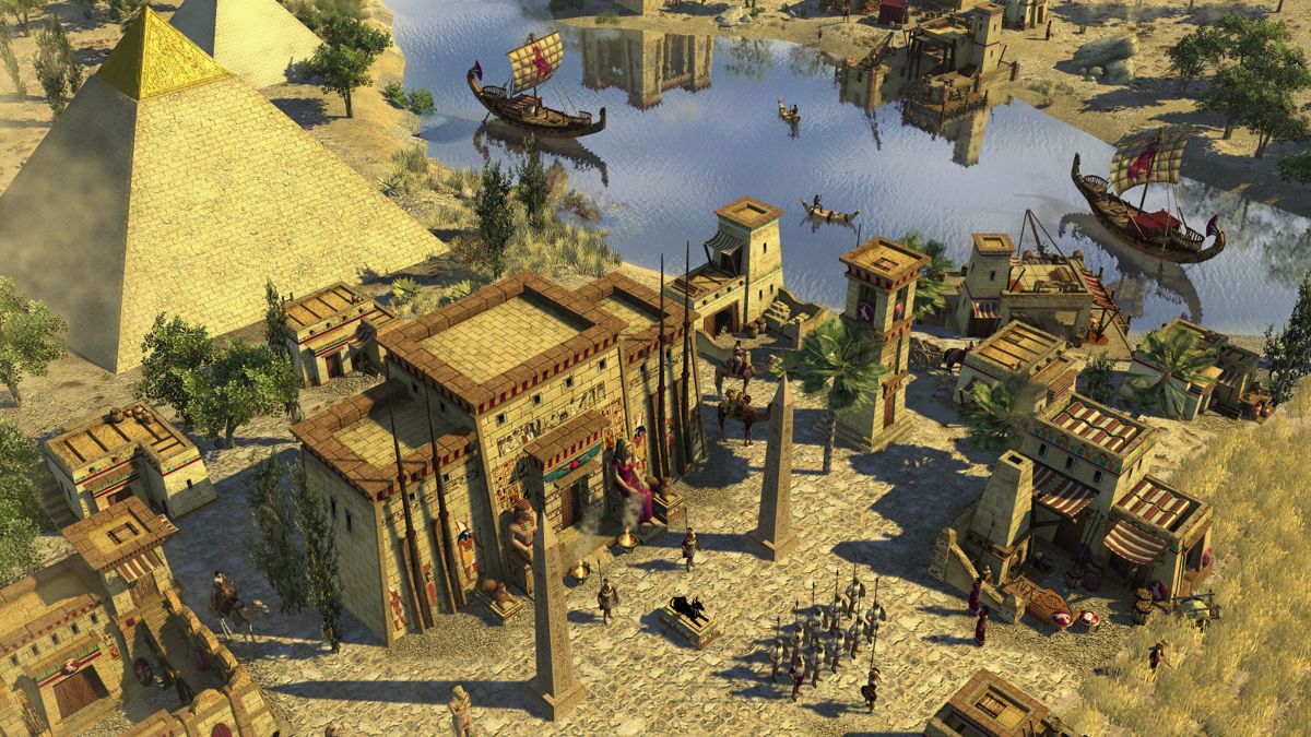 0 A.D. Screenshot (Official website): Egyptian Pyramids