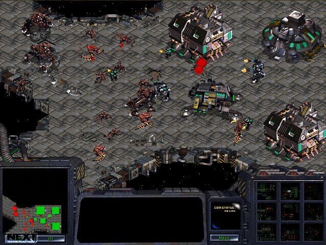 StarCraft Screenshot (Next Generation Online preview, 1997-05-22): Huge mechs This screenshot was retrieved from a secondary source and is probably of somewhat lower quality than the original.