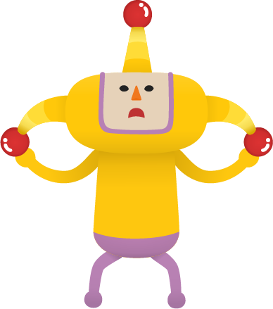 Katamari Damacy: Reroll Render (Katamari Damacy: Reroll Press Assets): Miki Miki is included in the press kit, but does not appear in the game.