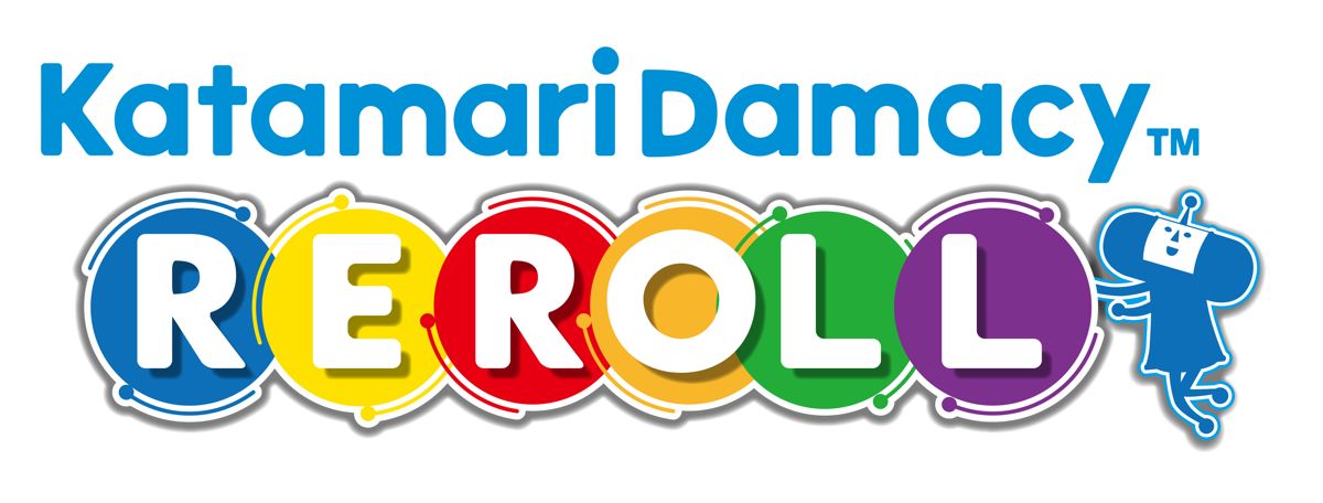Katamari Damacy: Reroll Logo (Katamari Damacy: Reroll Press Assets): Katamari Damacy REROLL logo