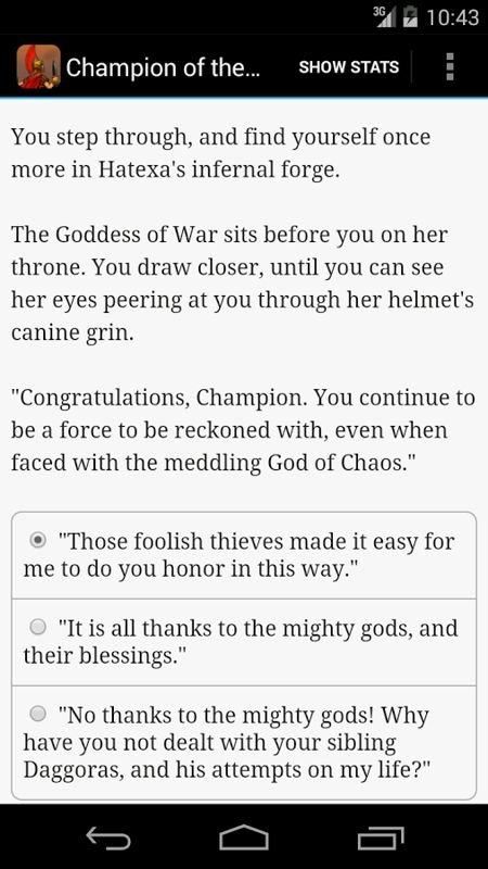 Champion of the Gods Screenshot (Google Play)