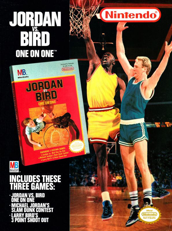 Jordan vs Bird: One on One Magazine Advertisement (Magazine Advertisements): GamePro (United States), Issue 017 (December 1990)