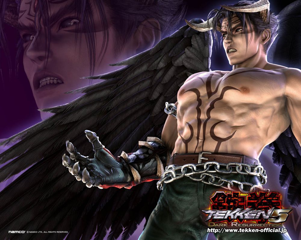 Tekken: Dark Resurrection Wallpaper (Tekken official website): Devil Jin