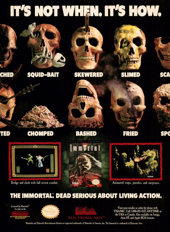 The Immortal Magazine Advertisement (Magazine Advertisements): GamePro (United States), Issue 020 (March 1991)