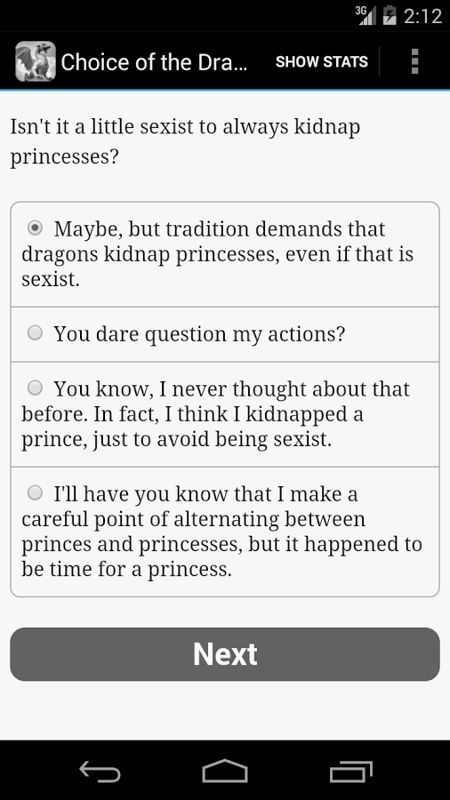 Choice of the Dragon Screenshot (Google Play)