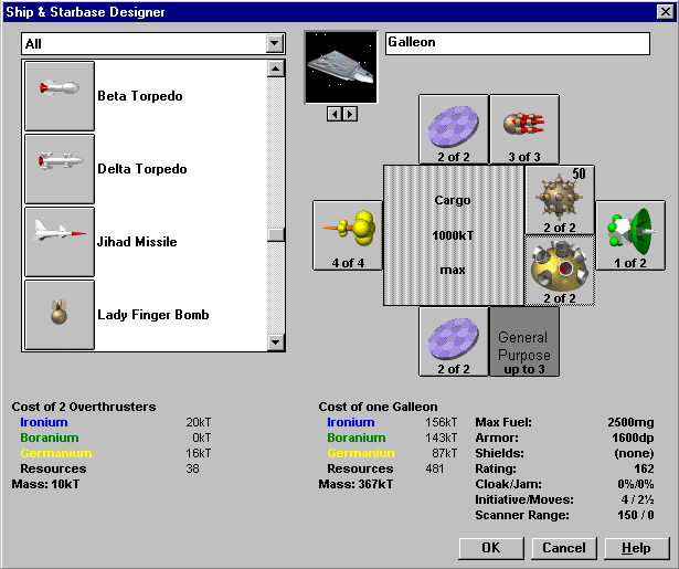 Stars! Screenshot (Empire Interactive website, 1996)