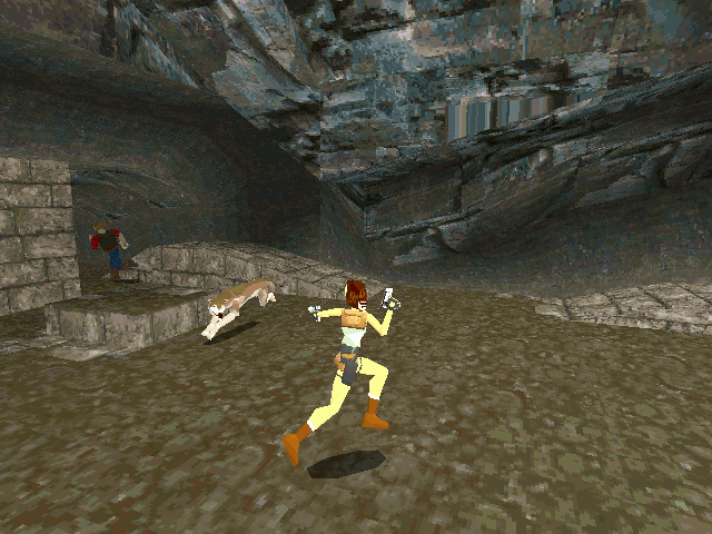 Tomb Raider Screenshot (SCORE Magazine CD, November 1996)