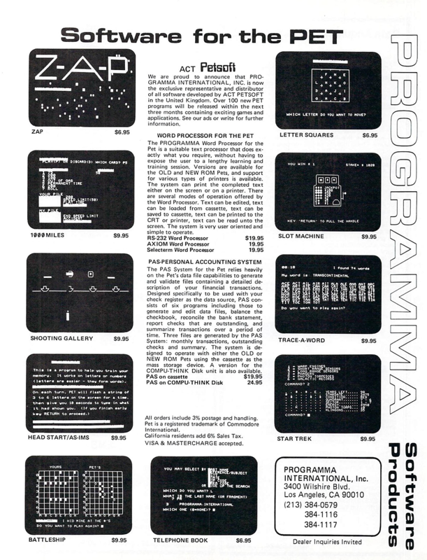 1000 Miles Magazine Advertisement (Magazine Advertisements): Compute (U.S.A.), Volume 2 Issue 1 (Jan 1980)