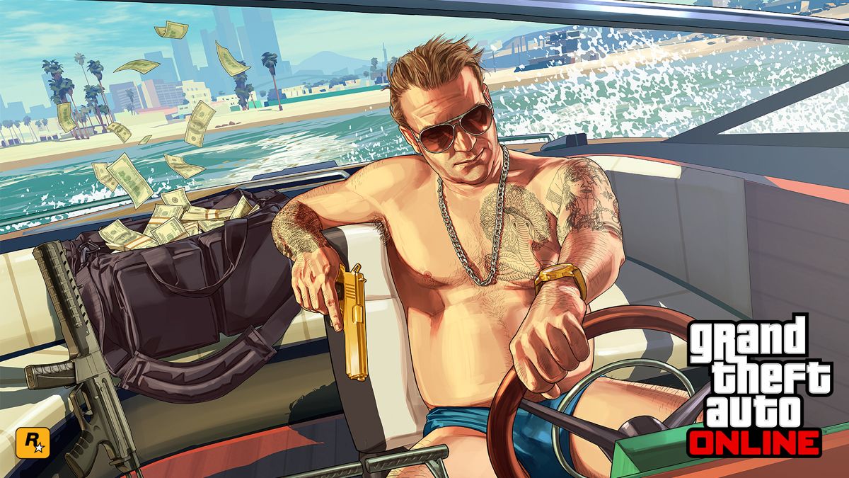 Grand Theft Auto V Wallpaper (Rockstar Games website): Ill-Gotten Gains 2