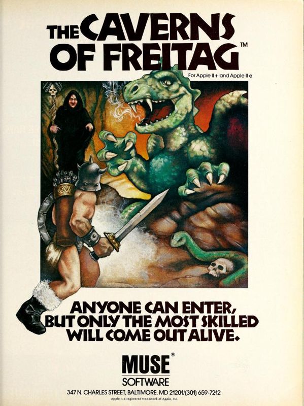 The Caverns of Freitag Magazine Advertisement (Magazine Advertisements): Softalk (United States) Volume 3, Issue 9 (May 1983)