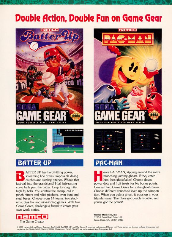 Pac-Man Magazine Advertisement (Magazine Advertisements): GamePro (United States), Issue 029 (December 1991)