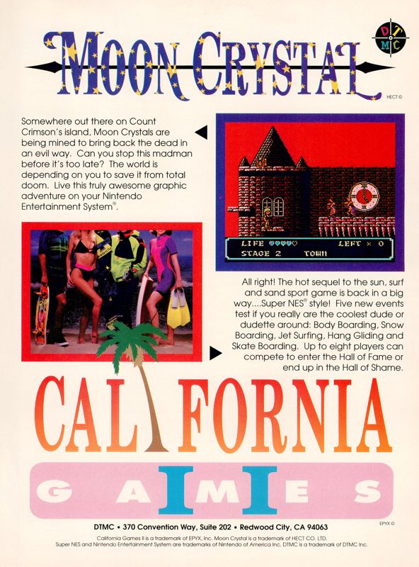 Moon Crystal Magazine Advertisement (Magazine Advertisements): GamePro (United States), Issue 035 (June 1992)